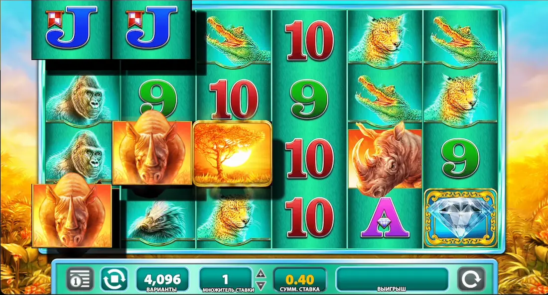 Big win in Raging Rhino